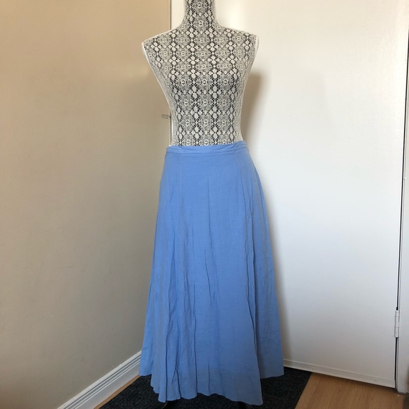 Light Blue Designer Nina K Maxi Skirt - Picture 1 of 5